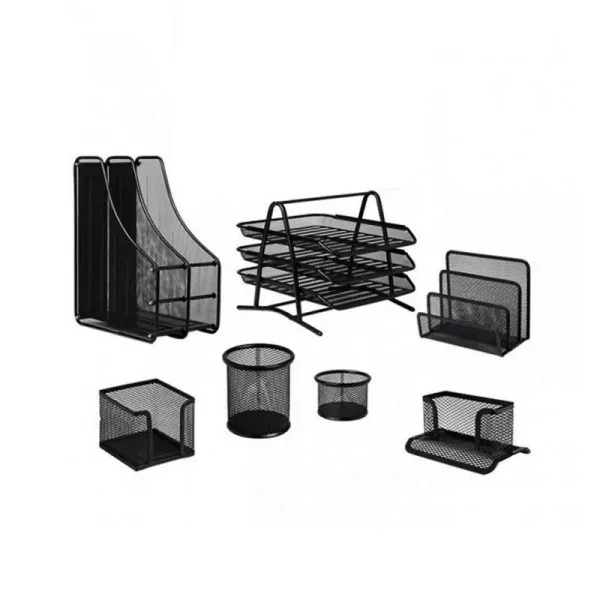 Garniture De Bureau Métallique 7 Pièces + 3 étages