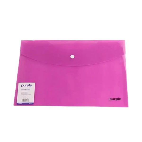 POCHETTE A BOUTON COLORPROTECT A4 Violet