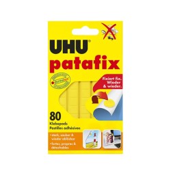 Pastilles adhésifs Patafix 80GR UHU Jaune