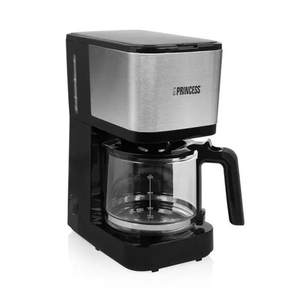Cafetière Compacte Inox Bol En Verre 1,25L 12T Princess