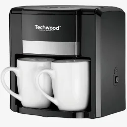 Cafetière 2 Tasses Duo Noir Techwood