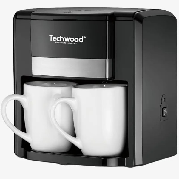 Cafetière 2 Tasses Duo Noir Techwood
