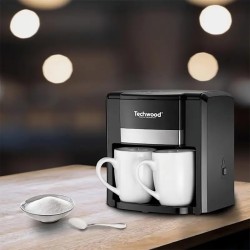 Cafetière 2 Tasses Duo Noir Techwood