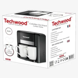 Cafetière 2 Tasses Duo Noir Techwood