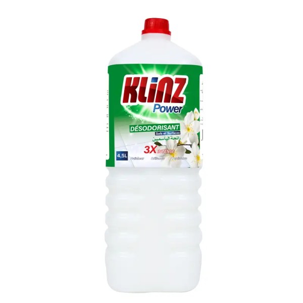 Désodorisant Klinz Power 4.5L Jasmin