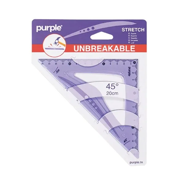 Equerre 45°/20 Cm STRETCH Purple