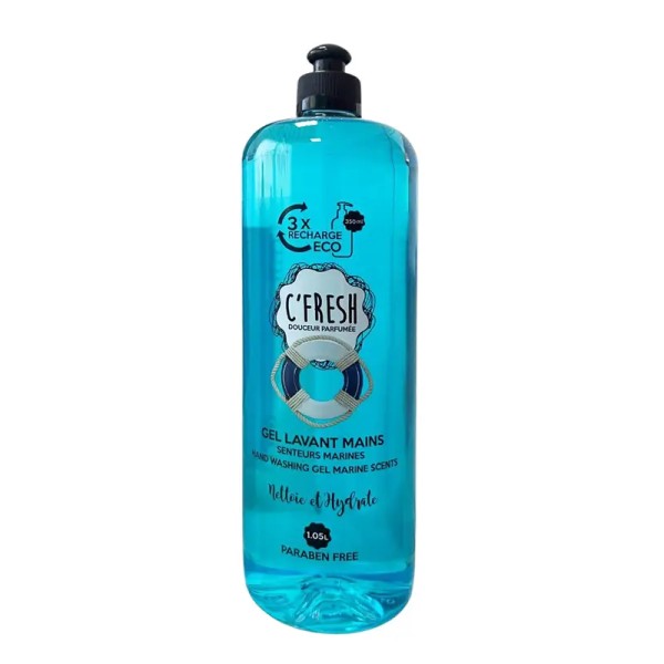 GEL LAVANT MAINS C'FRESH SENTEURS MARINES 1050ML
