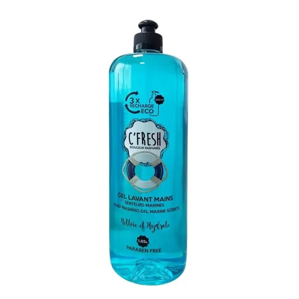 GEL LAVANT MAINS C'FRESH SENTEURS MARINES 1050ML