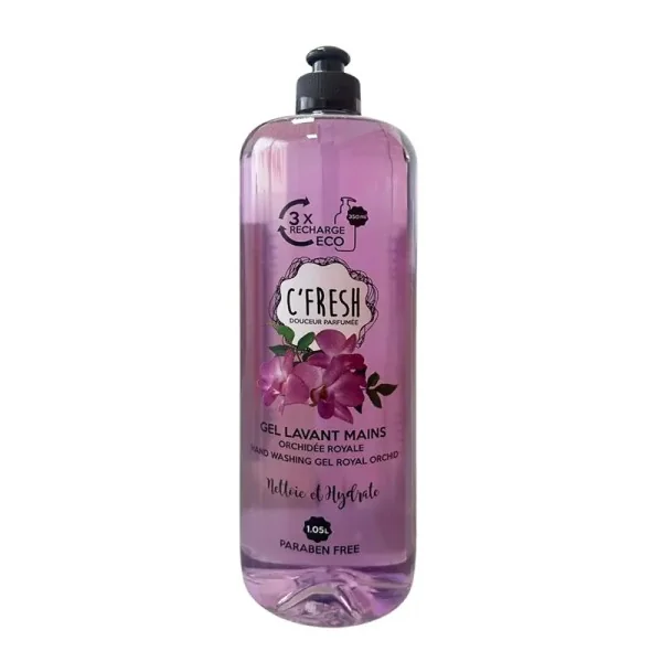 GEL LAVANT MAINS C'FRESH ORCHIDEE ROYALE 1050ML