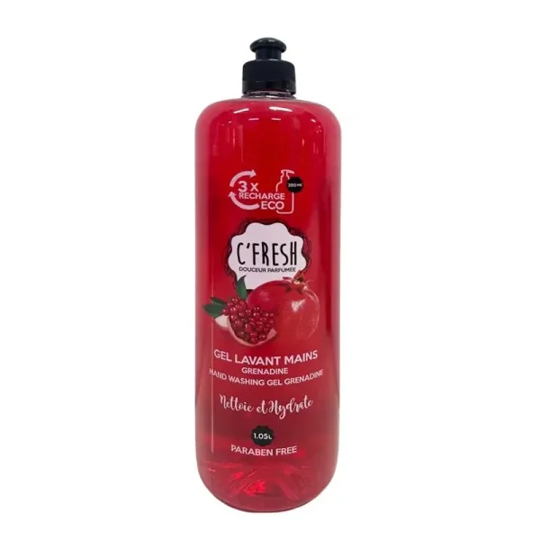 GEL LAVANT MAINS C'FRESH GRENADINE 1050ML