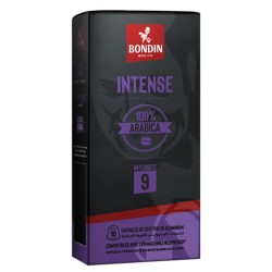 Boite 10 Capsules Café 5Gr Bondin Intense 100 % Arabica Intensité 9