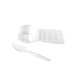 100 CUILLERES A CAFE CRISTAL EN PLASTIQUE