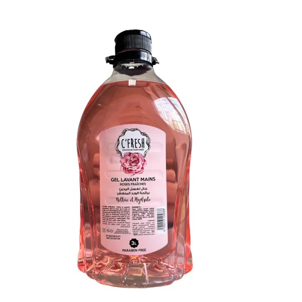 GEL LAVANT MAINS C'FRESH ROSE 3 LITRES