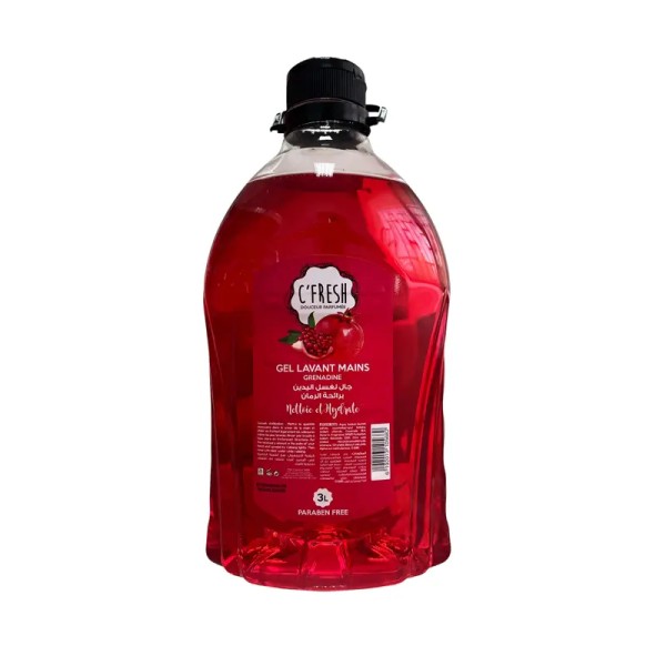 GEL LAVANT MAINS C'FRESH GRENADINE 3 LITRES