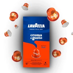 Capsules Aluminium Compatible Nsepresso Crema E gusto Forte PQT 10