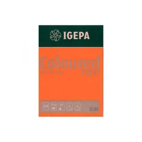 Papier A4 80GR IGEPA Orangé Foncé