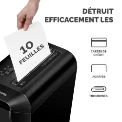Destructeur de documents Powershred Fellowes LX65 Coupe Croisée P-4
