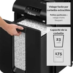 Destructeur de papier Fellowes AutoMax™ 100M Mini-Cut
