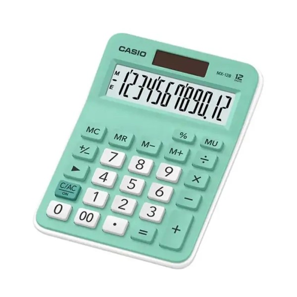 Calculatrice De Bureau Casio MX-12B 12 Chiffres Verte