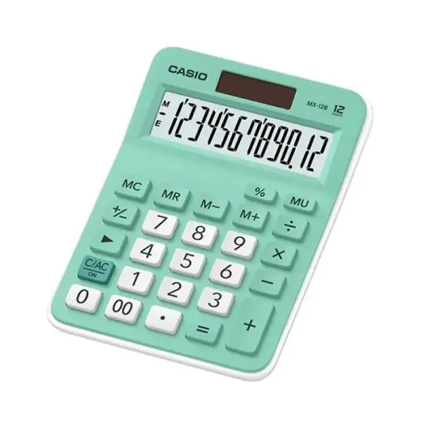 Calculatrice De Bureau Casio MX-12B 12 Chiffres Verte