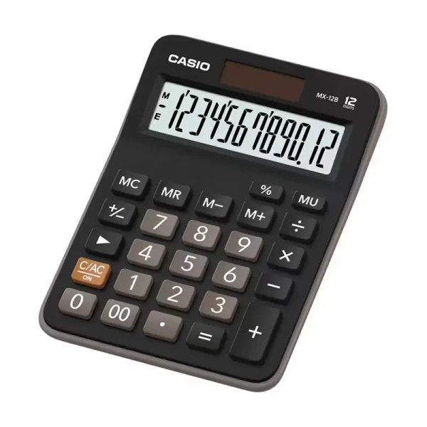 Calculatrice De Bureau Casio MX-12B 12 Chiffres Noir