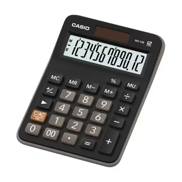 Calculatrice De Bureau Casio MX-12B 12 Chiffres Noir
