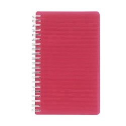 Porte Carte Visite Spirale Rouge 96 Cartes Exacompta