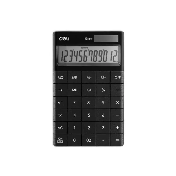 Calculatrice De Bureau 12 chiffres  E1589 Deli Noir