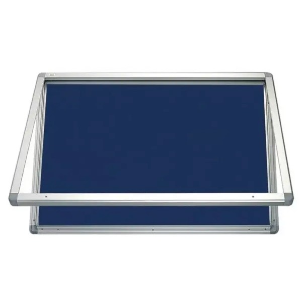 Vitrine D'affichage Fond Tissu Bleu 120x90 2x3