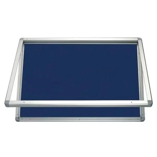 Vitrine D'affichage Fond Tissu Bleu 120x90 2x3