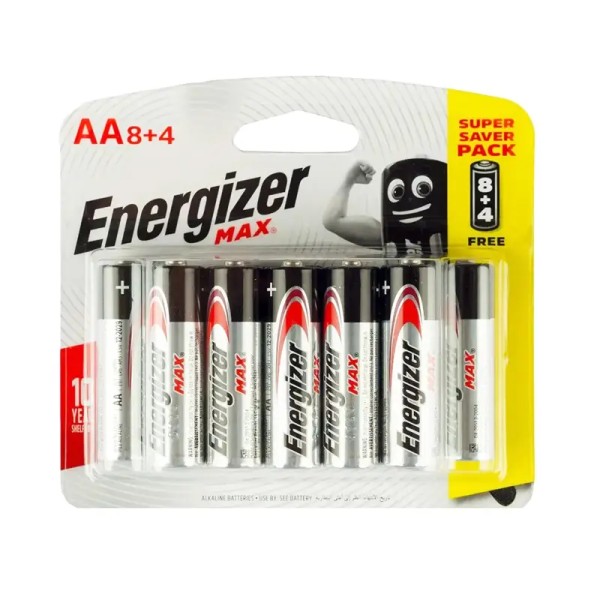 8x Piles Energizer Maxx AA E91BP8
