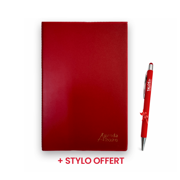 Agenda De Bureau Avec Etui Année 2026