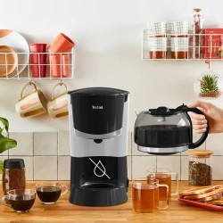 Cafetière Électrique TEFAL CM171810 1.25 Litre - Noir