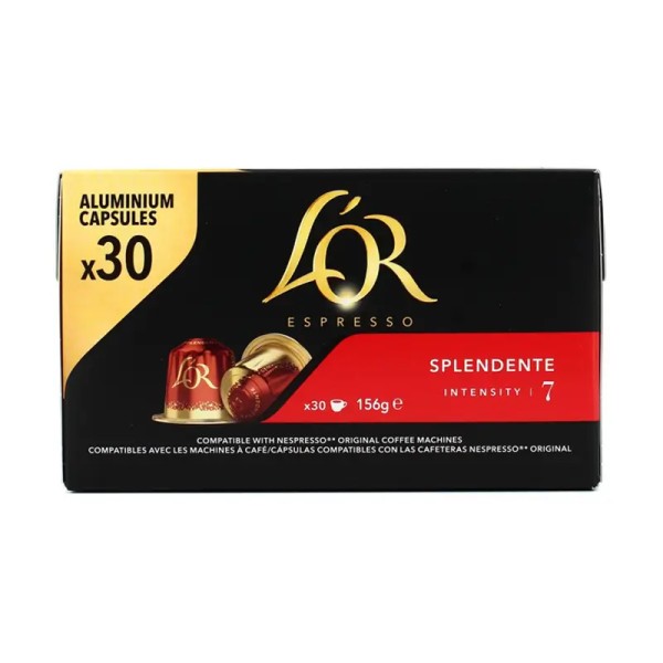 PAQUET DE 30 CAPSULES CAFE L'OR COMP NESPRESSO SPLENDIDO 7