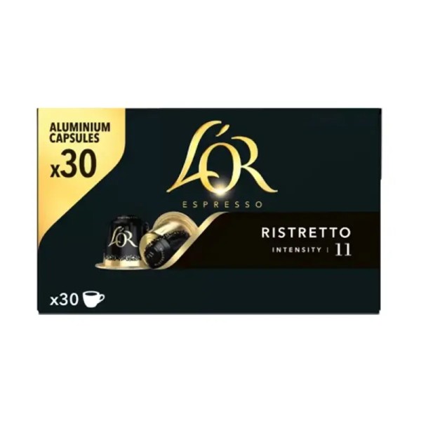 PAQUET DE 30 CAPSULES CAFE L'OR COMP NESPRESSO RISTRETTO 11