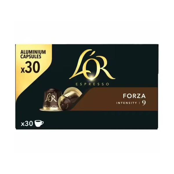 PAQUET DE 30 CAPSULES CAFE L'OR COMP NESPRESSO FORZA9