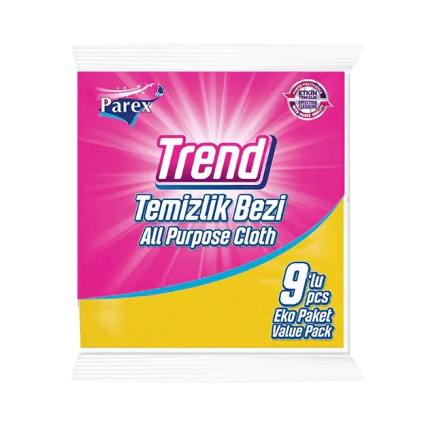 9 Lavettes Trend 38x30cm Parex