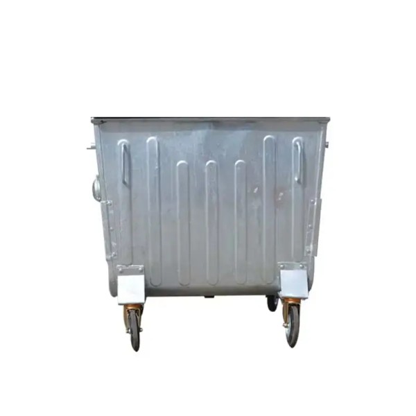 Conteneur Métallique Capacité 770 Litres Sans Couvercle + Roues