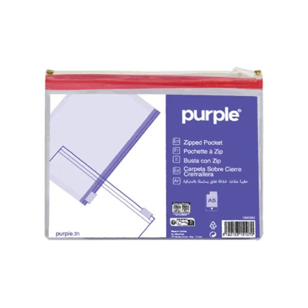 Pochettes à Zip A5 Purple
