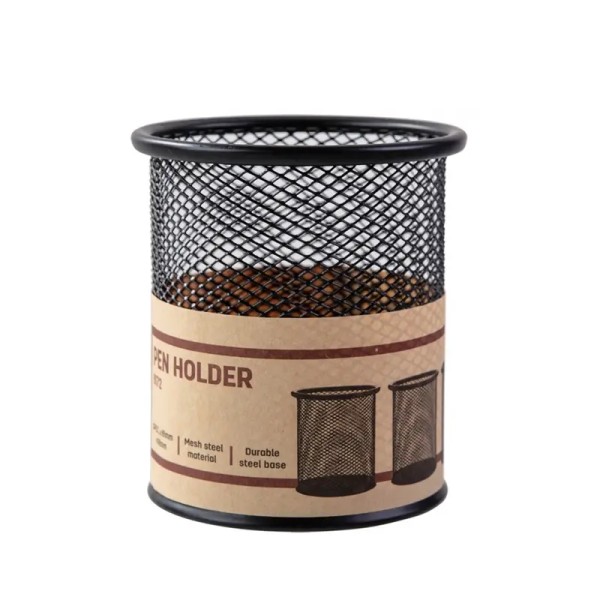 Pot à Stylo Métal E9172 Deli Noir