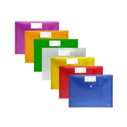 Pochette à bouton MAXI Colorprotect Assorties Purple