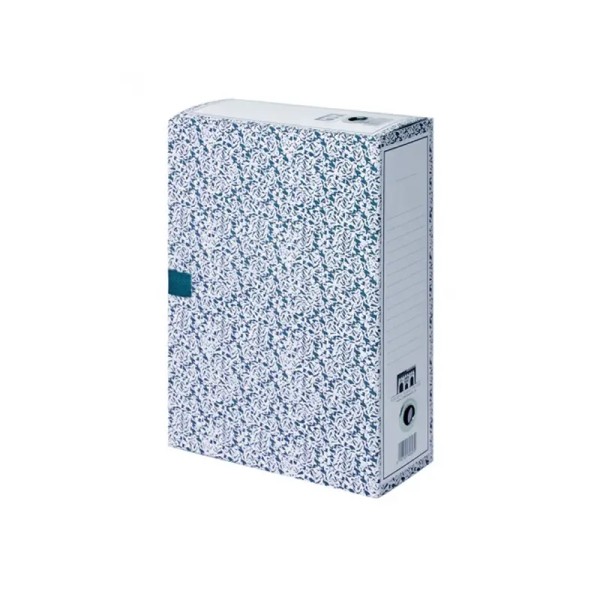 Boite D'archive à Bouton Luxe D10 Ribat Bleu