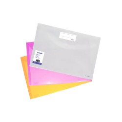 Pochette à bouton A3 en Polypropylène COLORPROTECT