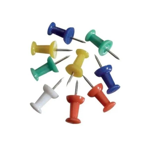 Épingles pour tableau d'affichage 50PCS Couleurs
