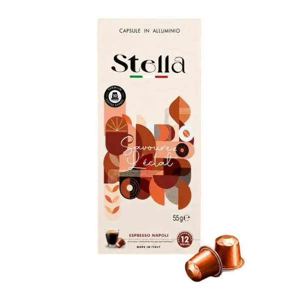 Paquet De 10 Capsules Compatible Nespresso Stella Napoli